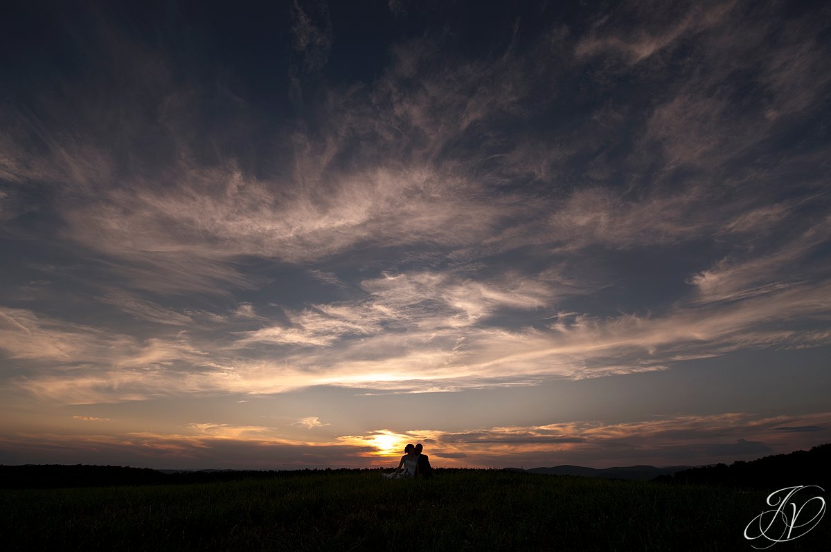 Saratoga Wedding Photographer, upstate wedding photographer, outdoor wedding photo, sunset photos of bride and groom