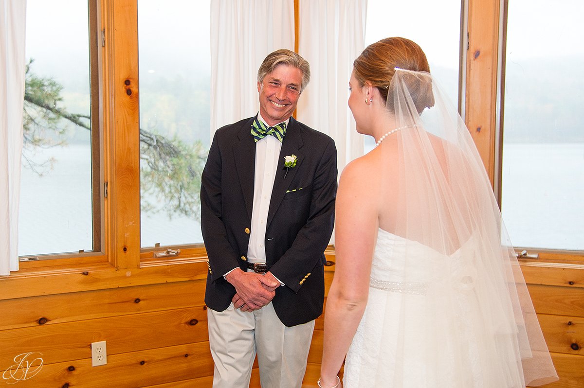 first look with father albany wedding photographer