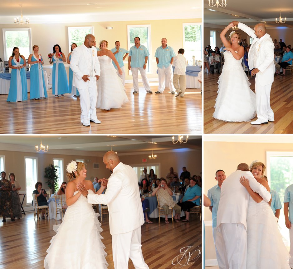 Settle Hill Tree Farm Wedding ,Albany Wedding Photographer, Michele and Sean, reception detail photo, beach themed reception, first dance photos