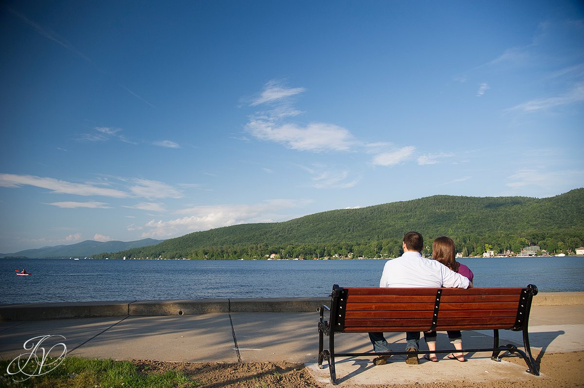 lake george engagement photos, engagement in lake george, engagement photos in the adirondack mountains