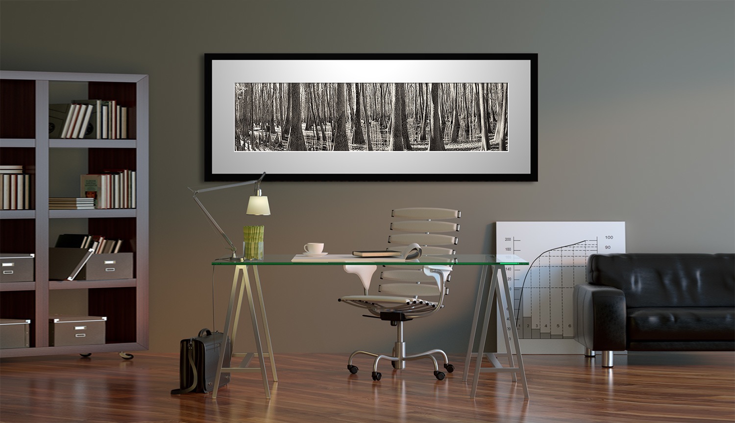 PANORAMIC FRAMED PRINT (20X60inches)