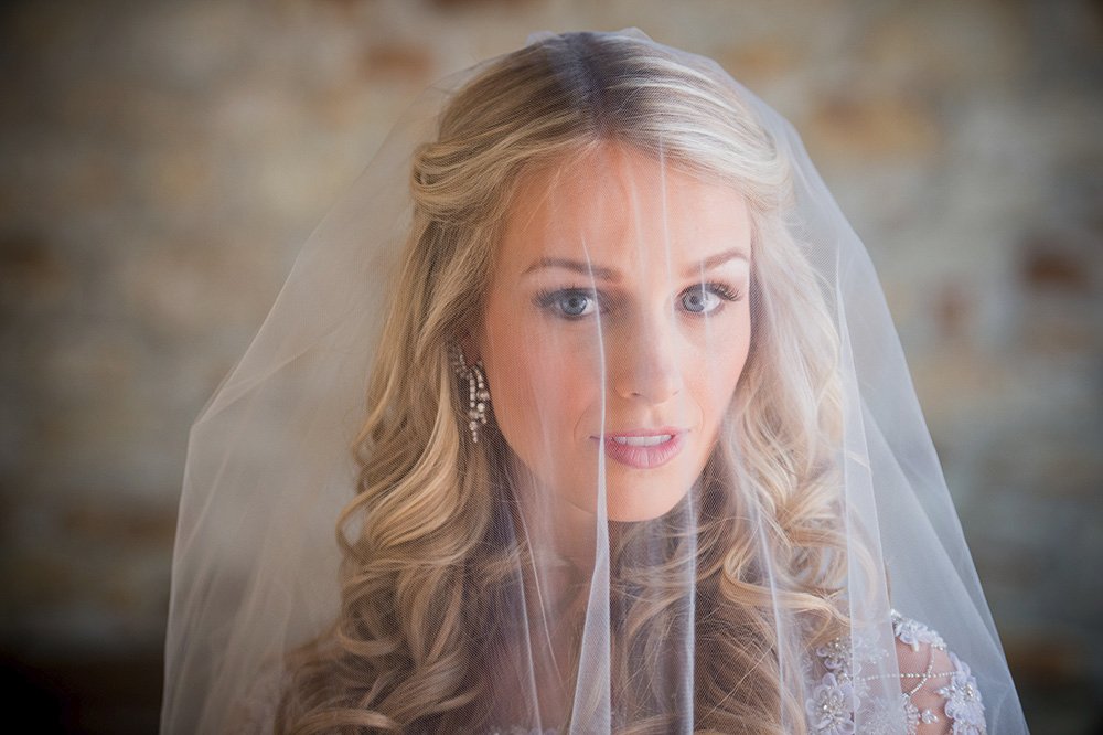 Model Bride with veil at Holman Ranch