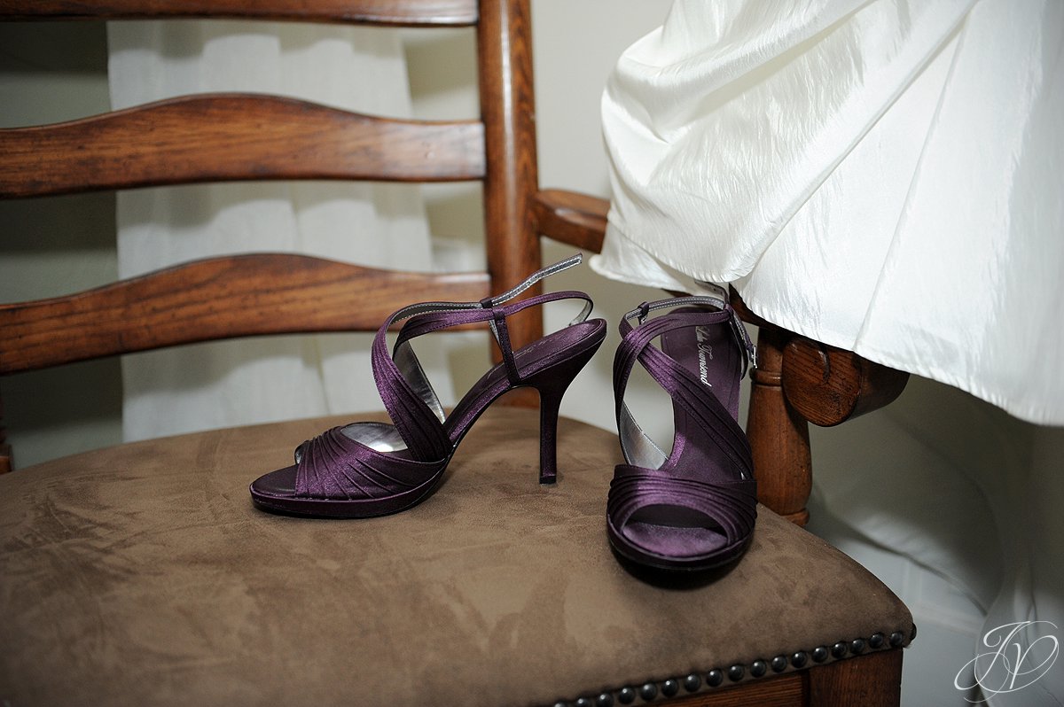Saratoga Wedding Photographer, Longfellows, wedding shoes photos, wedding gown photos