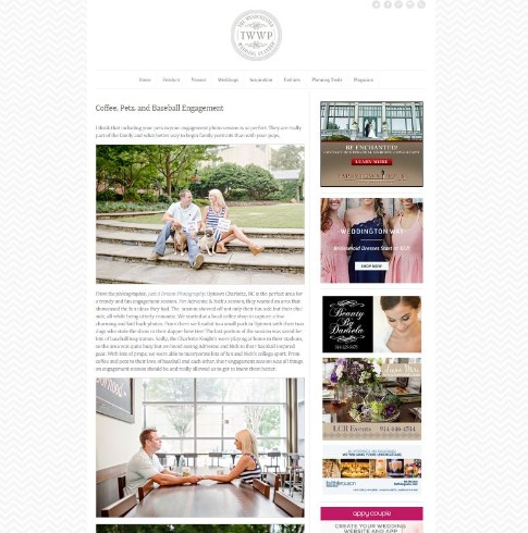 charlotte nc featured engagement session published wedding photographers as seen on photo