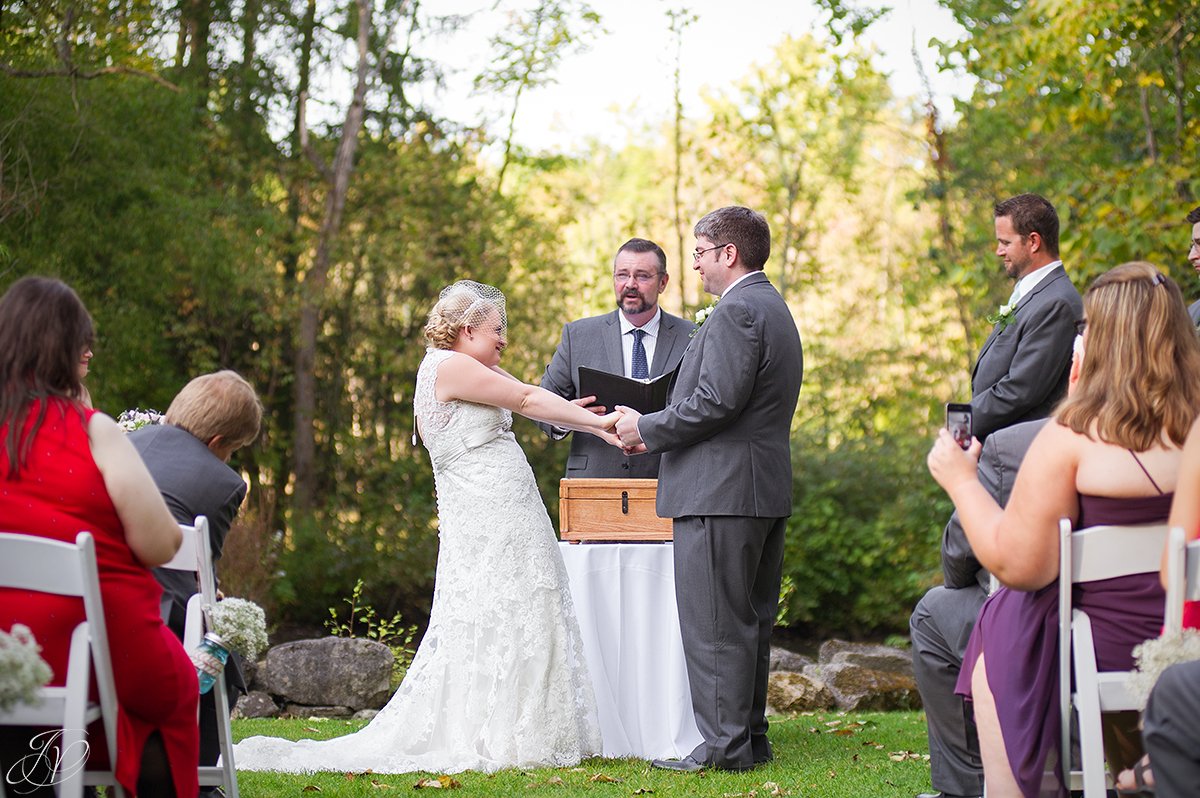 fun candid ceremony moments albany wedding photographer