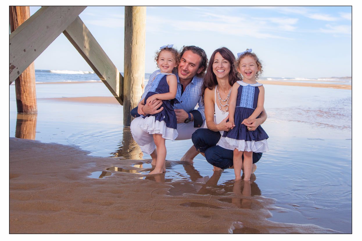 family with twins portraits