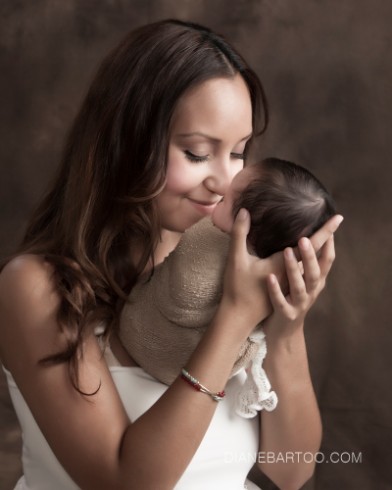 Newborn baby studio photography