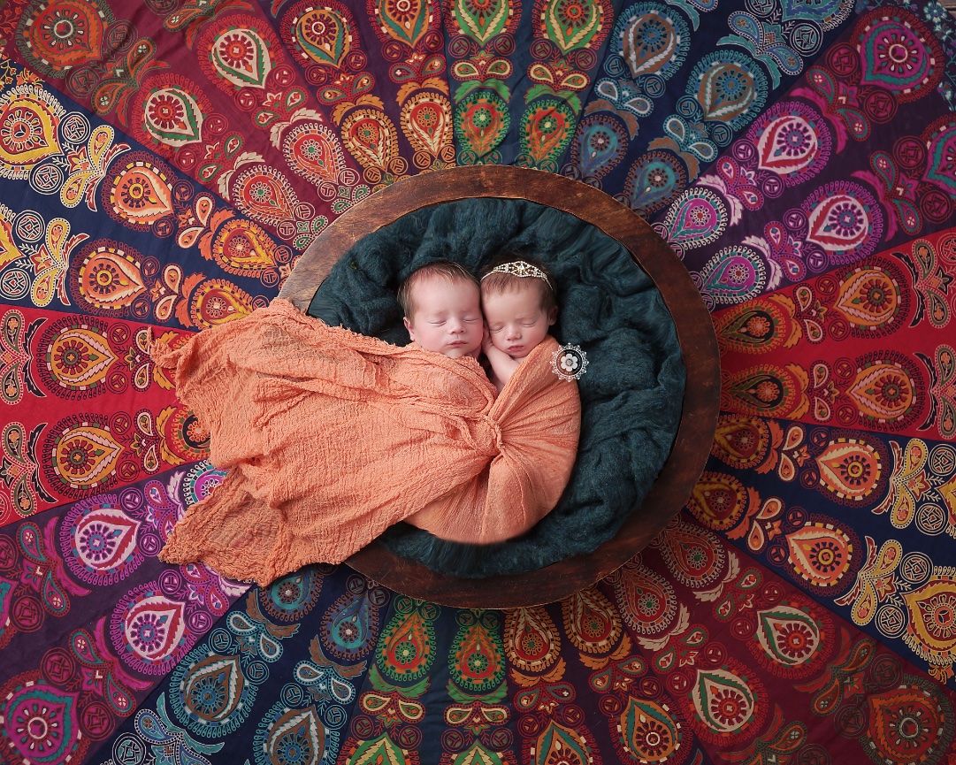 Sweet Sam and Maya - Atlanta Newborn Baby Twin Photographer