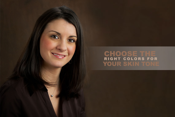 Right colors for your skin tone-- headshot