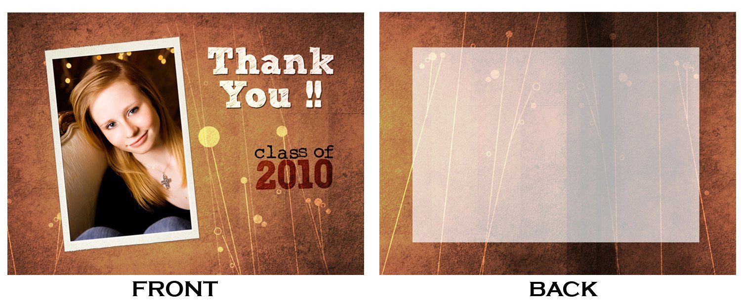 4x5.5 THANK YOU CARD FIELDS OF GOLD -- GA