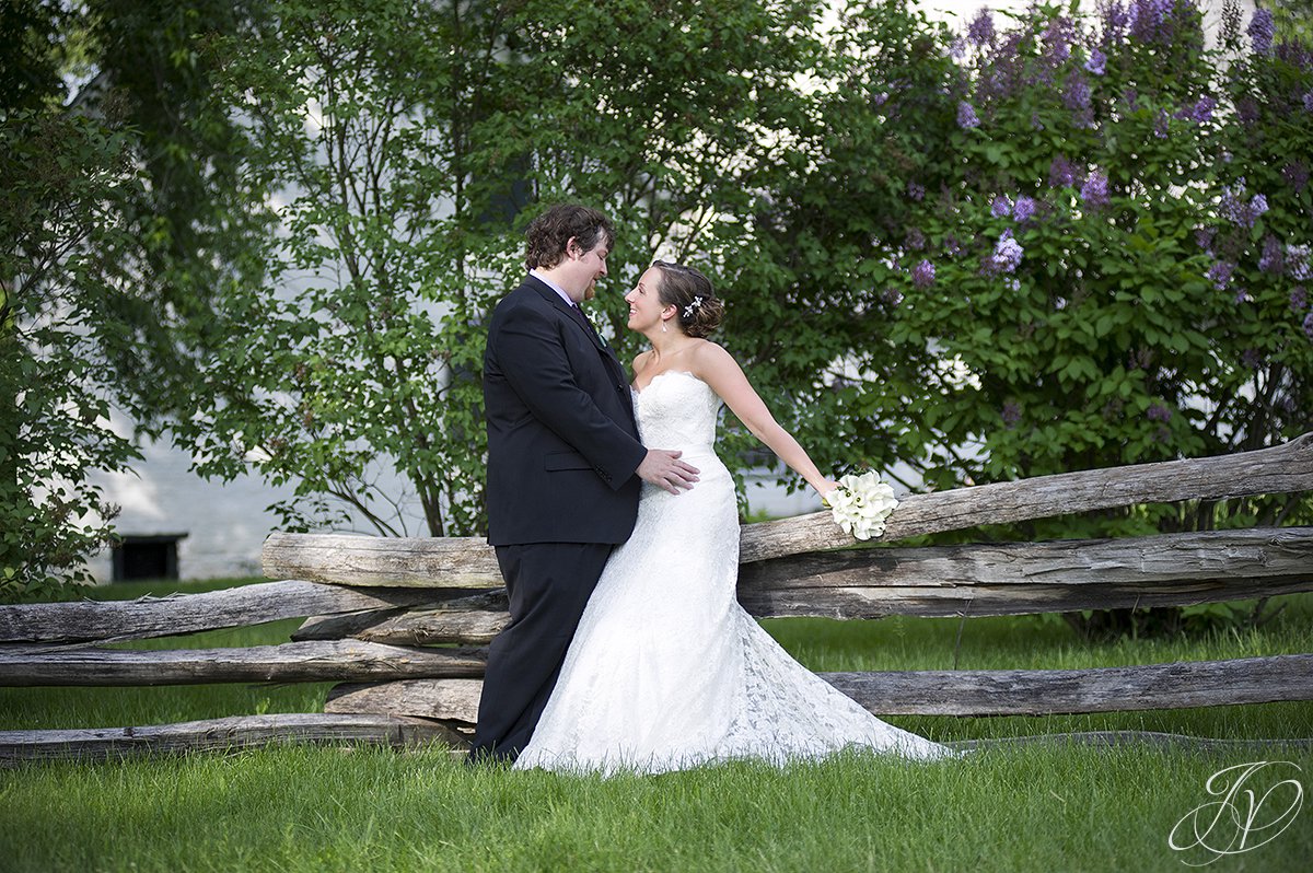 Next up was Lori and Jon, who tied the knot at Mabee Farms and then headed to Key Hall at Proctor's for the reception.