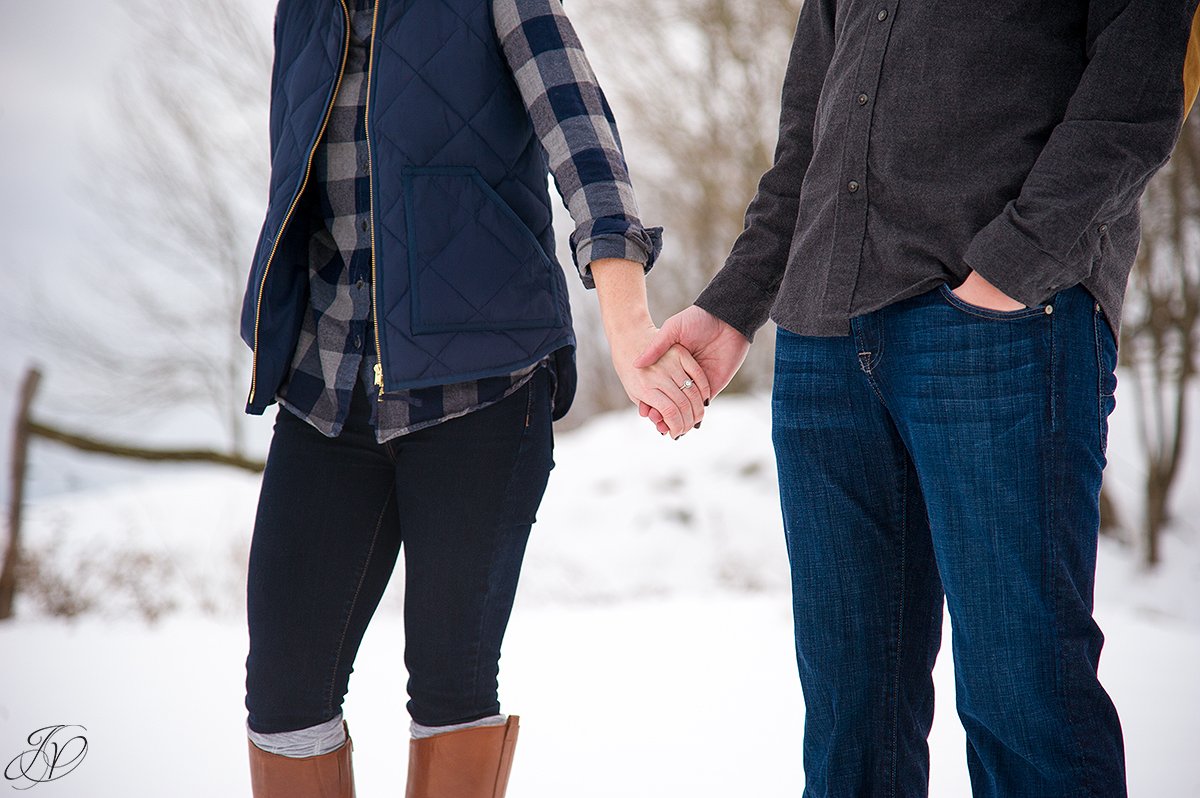 winter engagement photos jessica painter photography