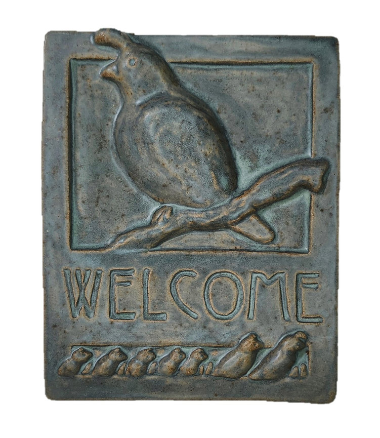 Quail Welcome Tile