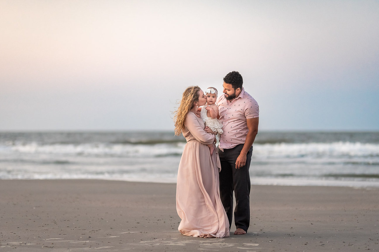 Baby's First Birthday at Folly Beach, The Vaughn Family