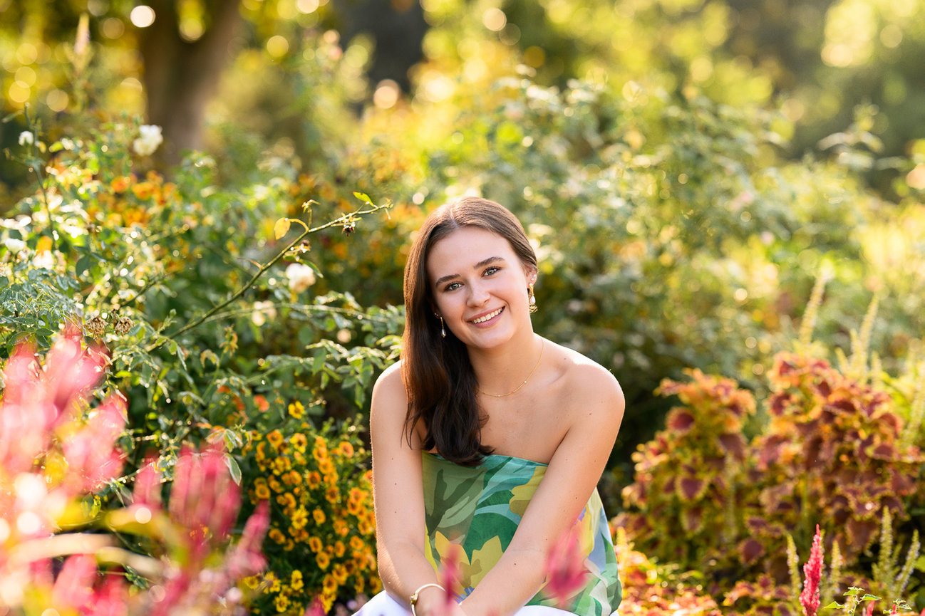 Haidyn's Fall Senior Session on Chalmers Street & Hampton Park