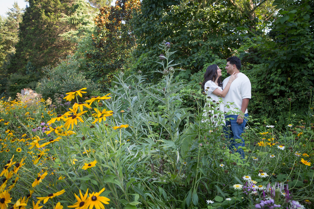 Summertime Garden Engagement Session