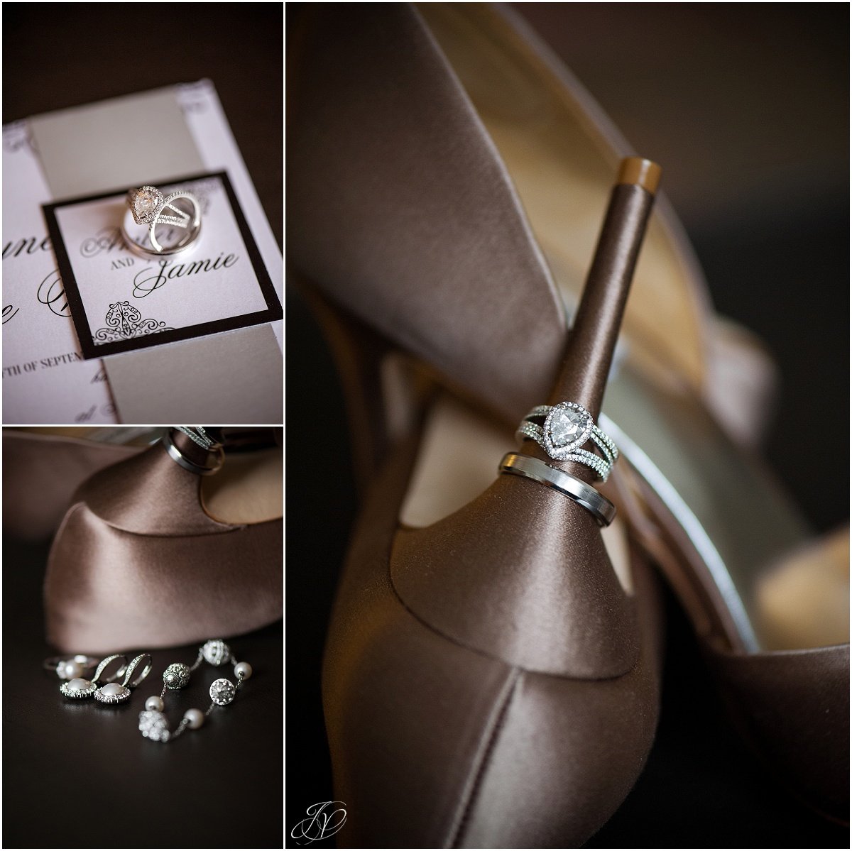 badgley mischka bridal shoes brown wedding rings