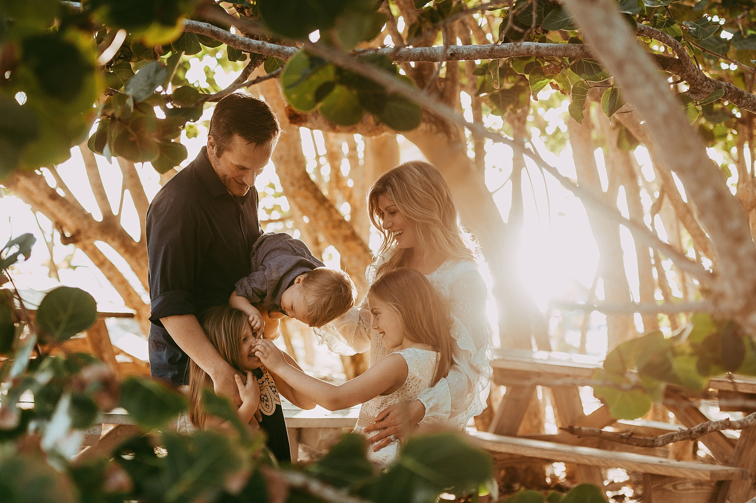 Naples Beach, Florida, coastal family portrait, tropical family portrait, Rya Duncklee