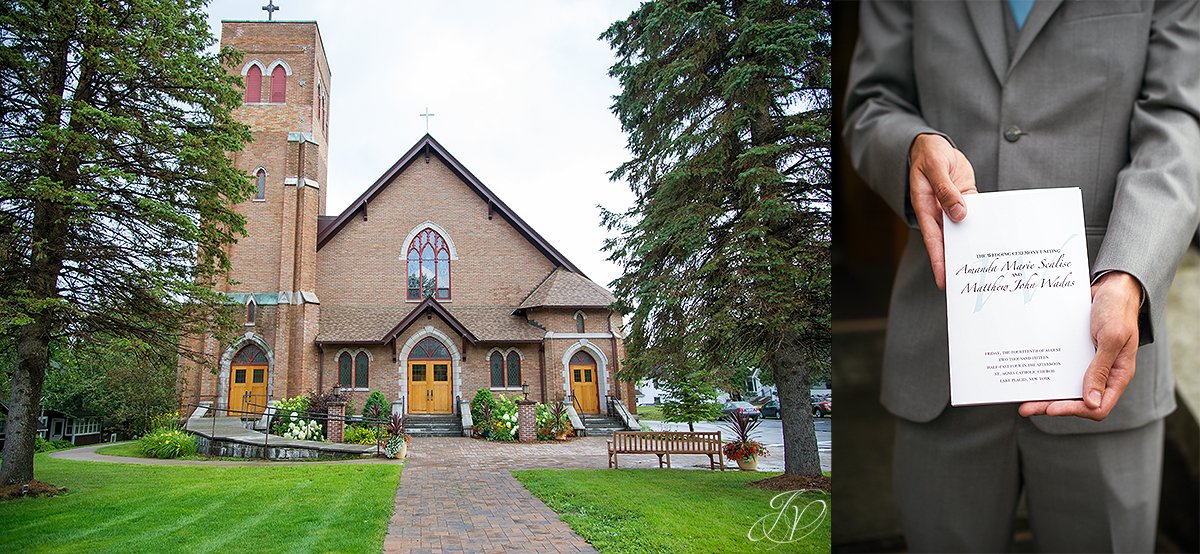 church wedding details lake placid