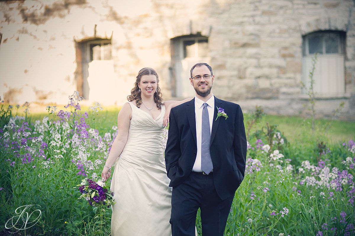 beadslee castle wedding, bride and groom portrait, smiling bride and groom photo, bride and groom in front of castle, albany wedding photographers