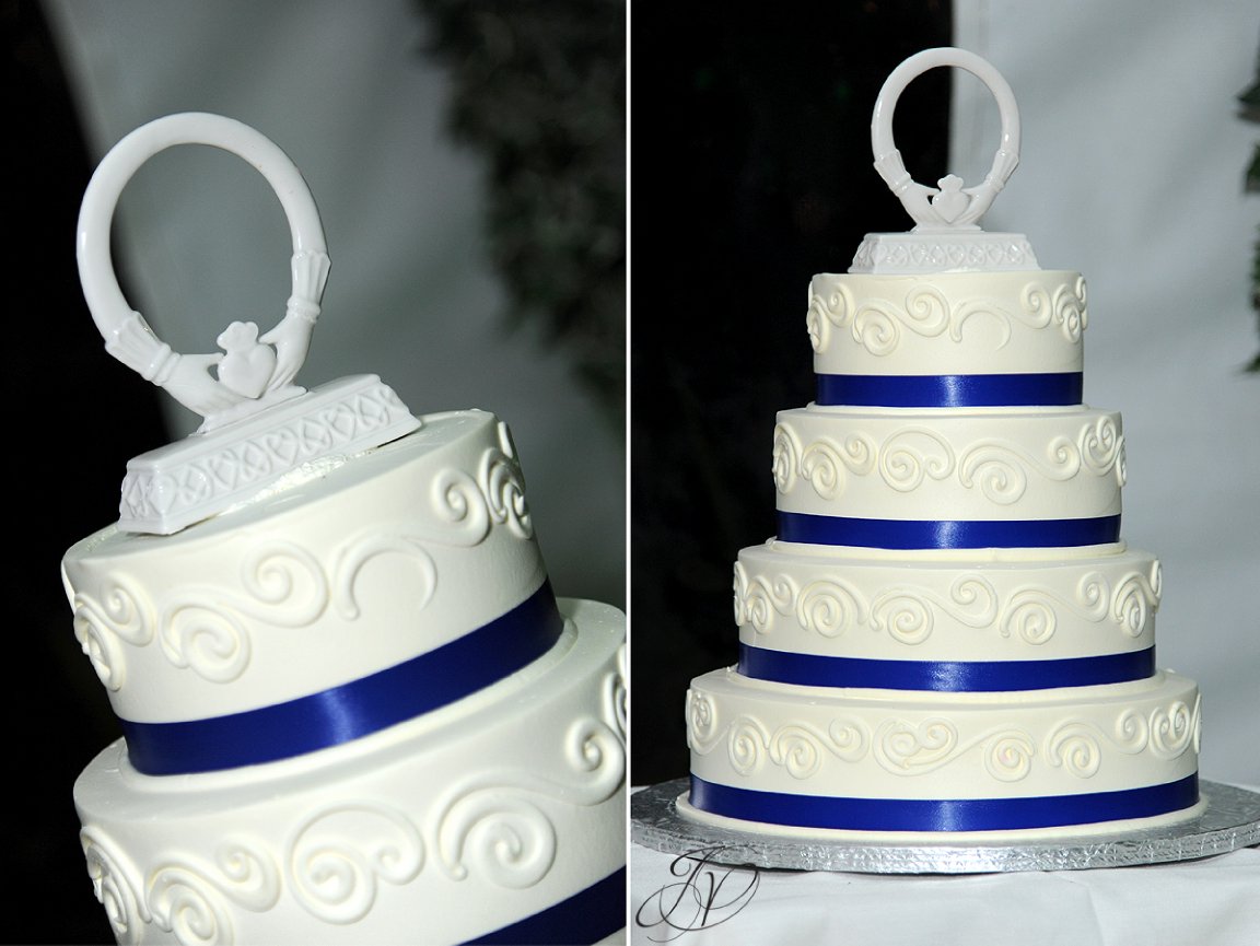 reception cake detail photo, riverstone manor, schenectady wedding photographer