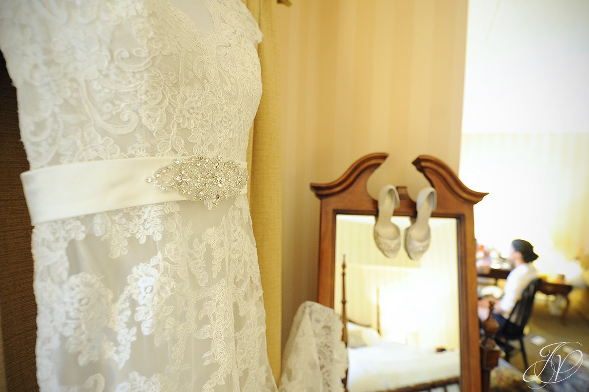 wedding gown detail photo, beautiful wedding gown details, Wedding at The Pruyn House, Albany Wedding Photographer