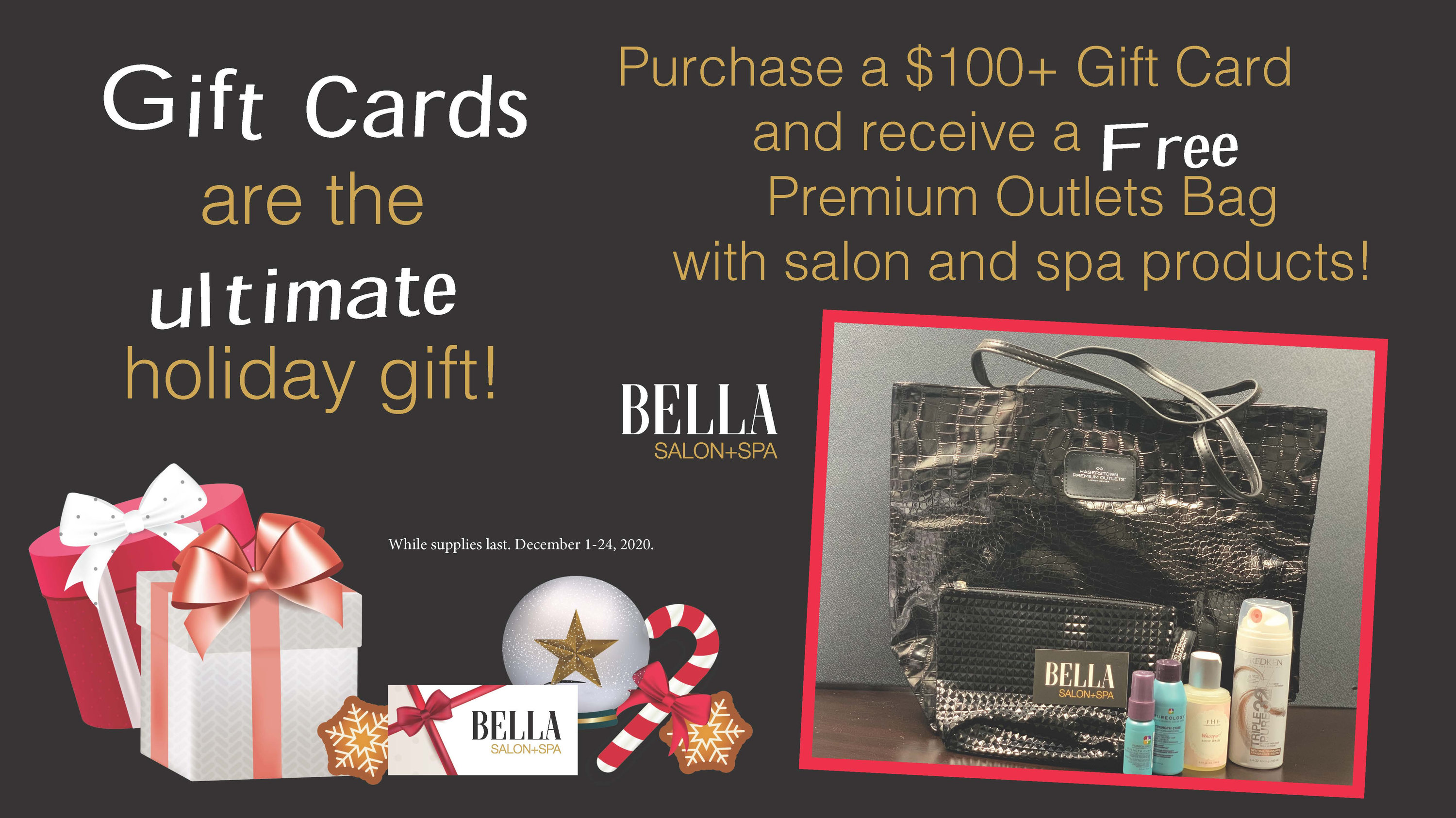 Holiday Gift Card Promotion Bella Salon And Spa