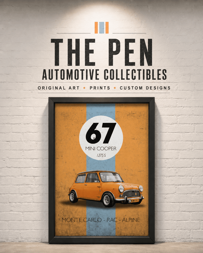 Sketchbook cover with portrait illustration and text “Beyond the Lens,” featuring pens on a textured brown background.