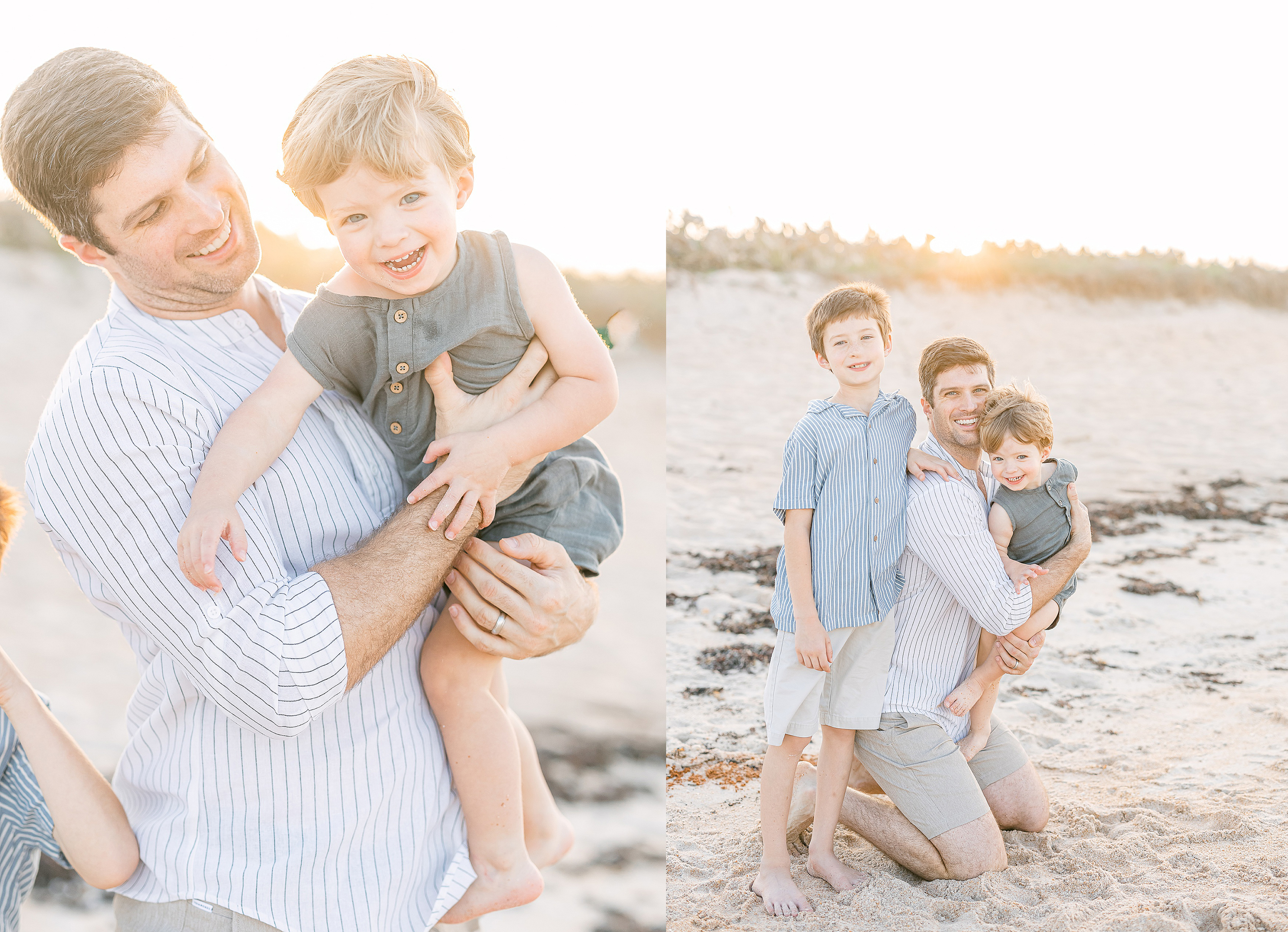 light and airy family beach portraits St. Augustine
