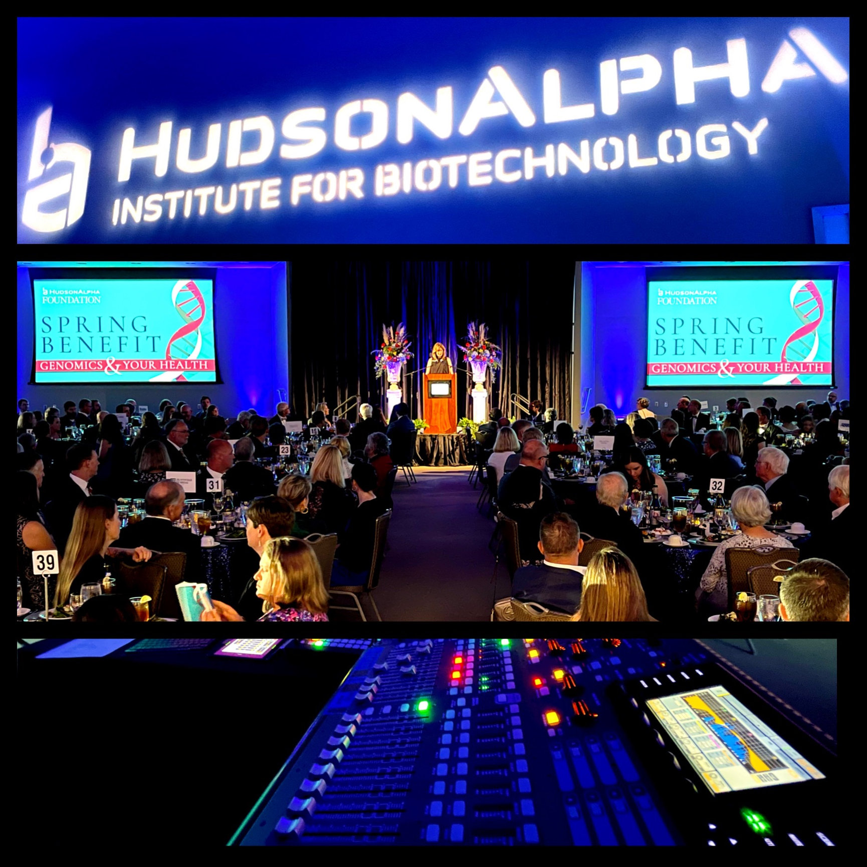 Metropolitan providing the audiovisual for the 2022 HudsonAlpha Spring