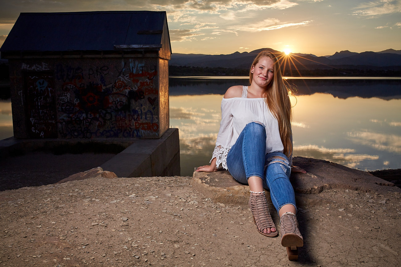 Senior portraits in Loveland, Colorado on location with Photo Conscious
