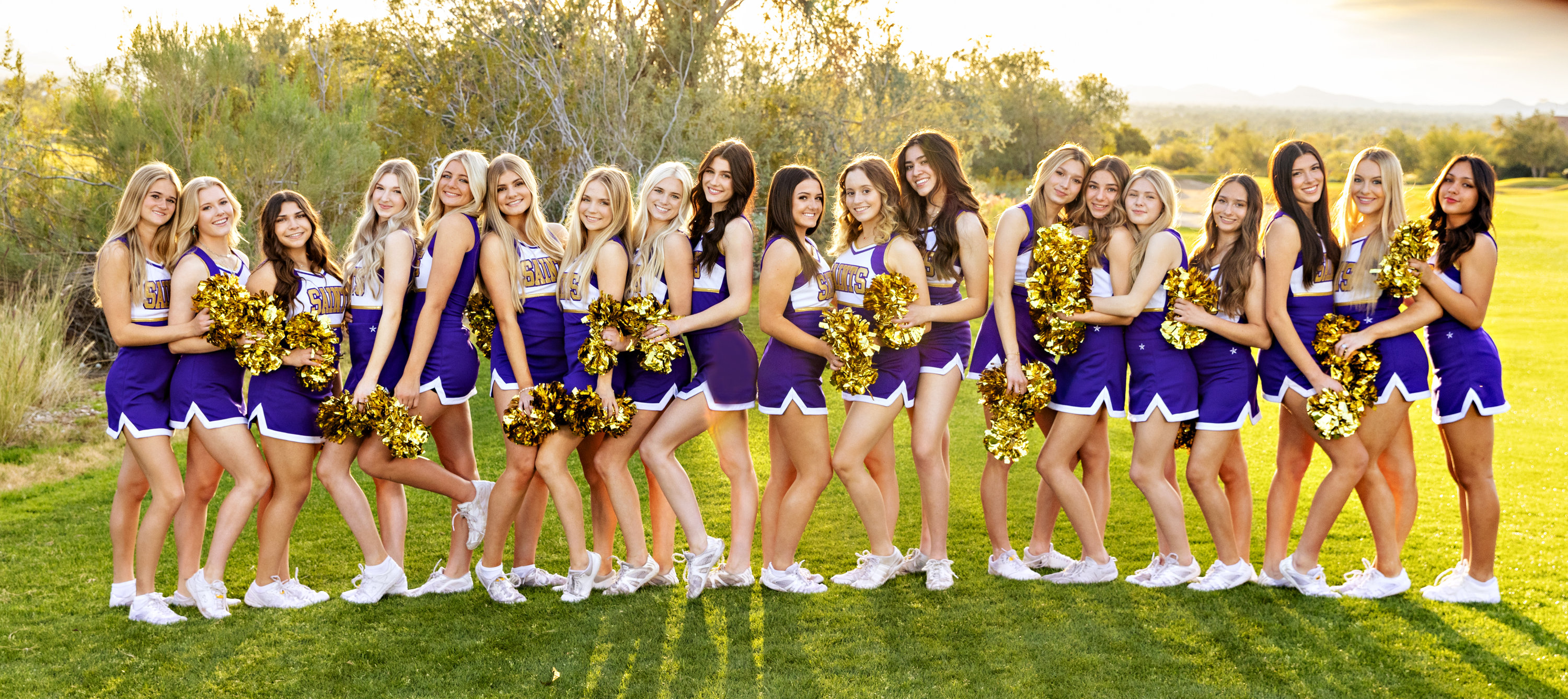 Notre Dame Prep Varsity Cheer Team Photoshoot in Scottsdale Captured