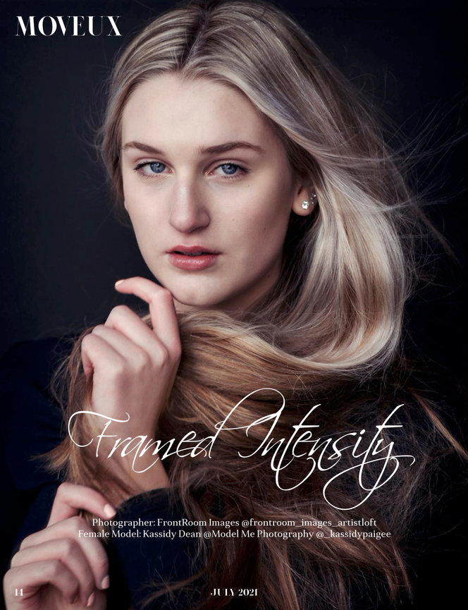 White female model, Moveux Magazine, Photography by Heather Raub of FrontRoom Images