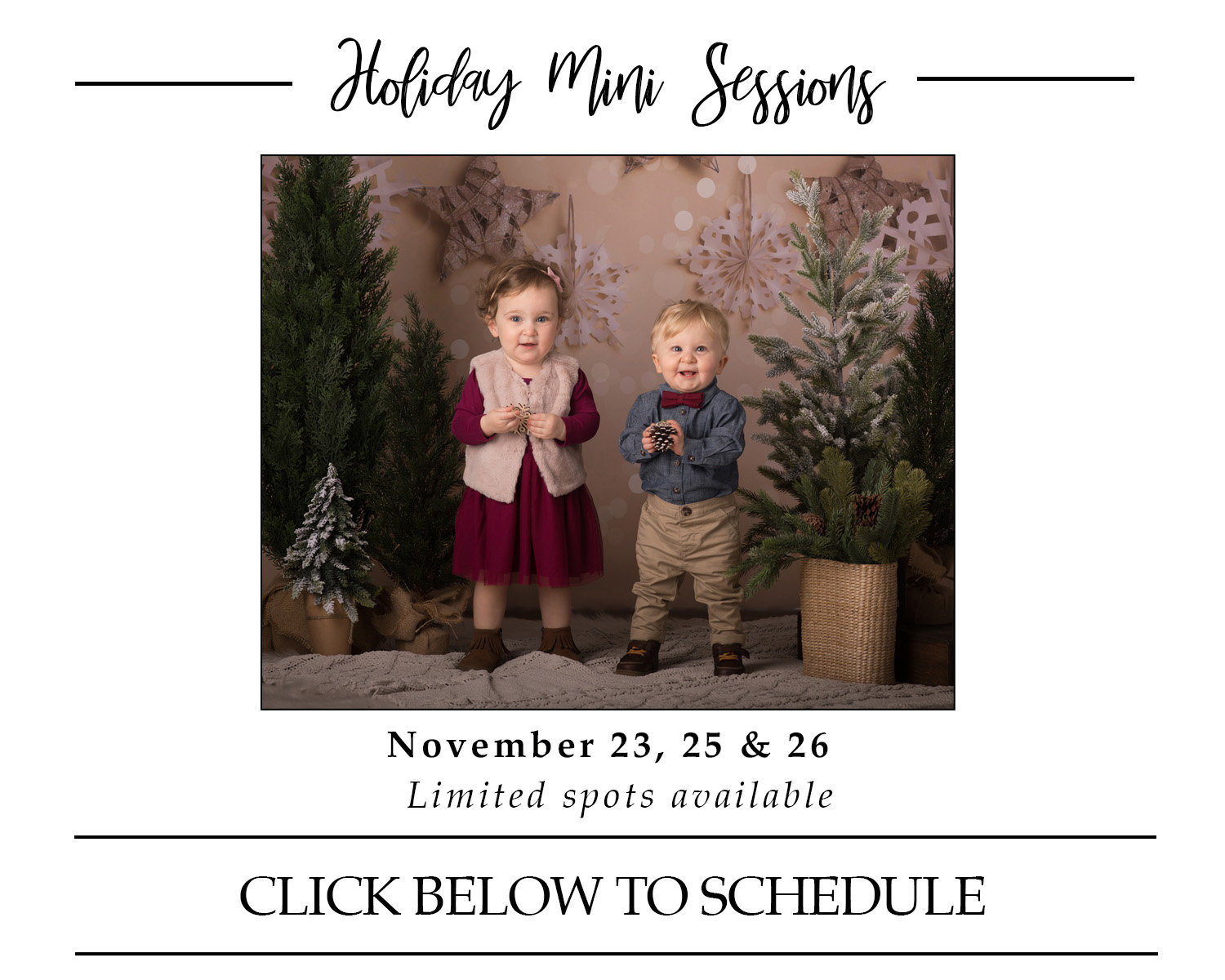 Holiday Mini Sessions - Impressions Studio