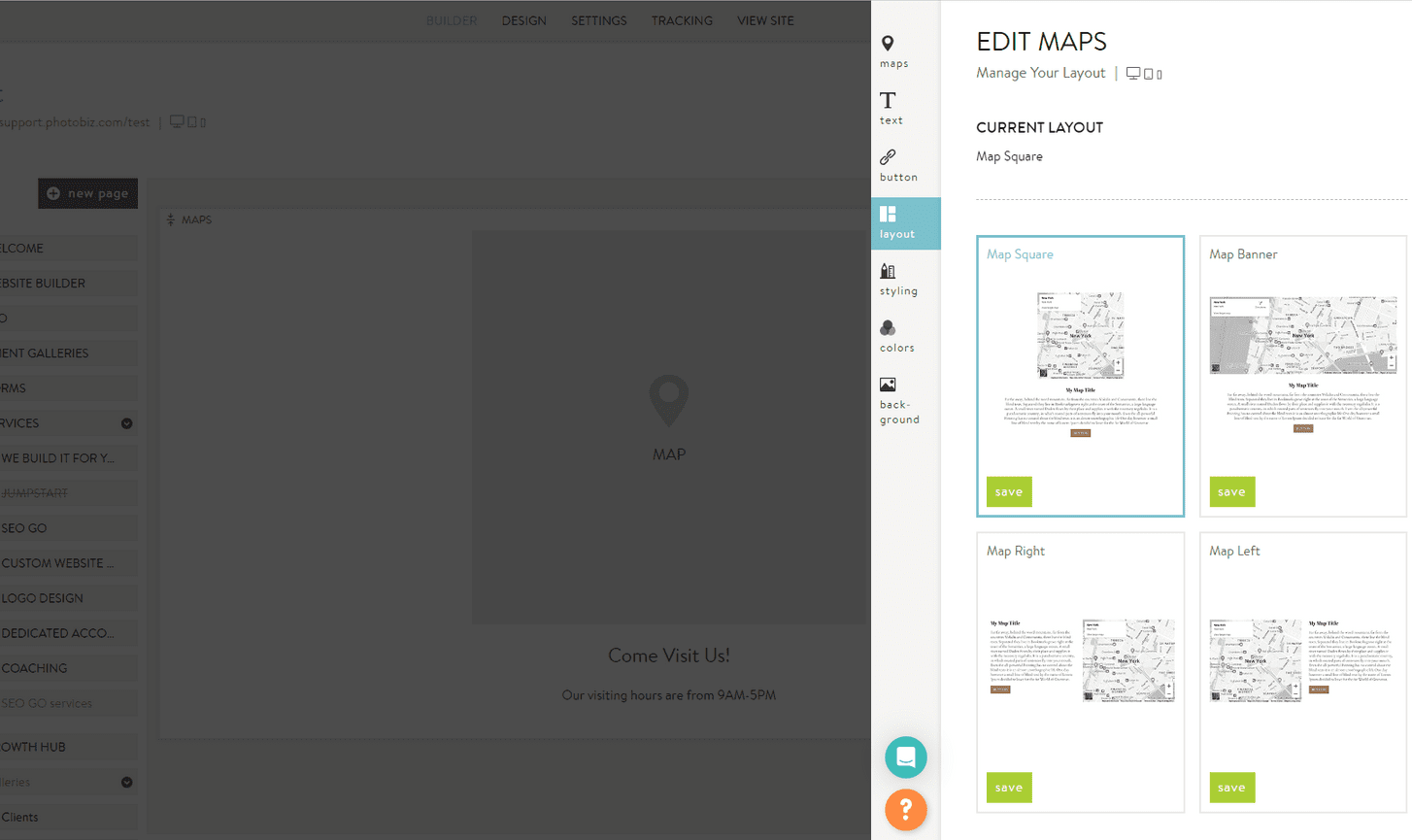How To Use Map Blocks - PhotoBiz Knowledge Base