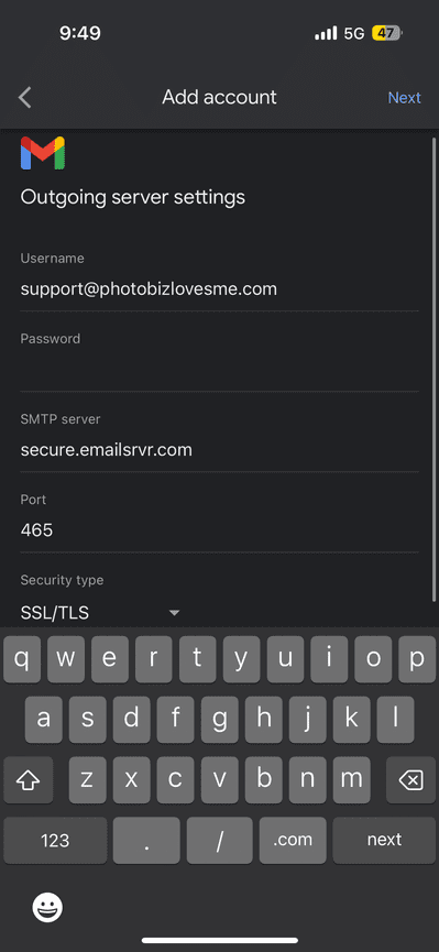 How Do I Setup My Mailbox On Gmail App For iPhone? - PhotoBiz Knowledge ...