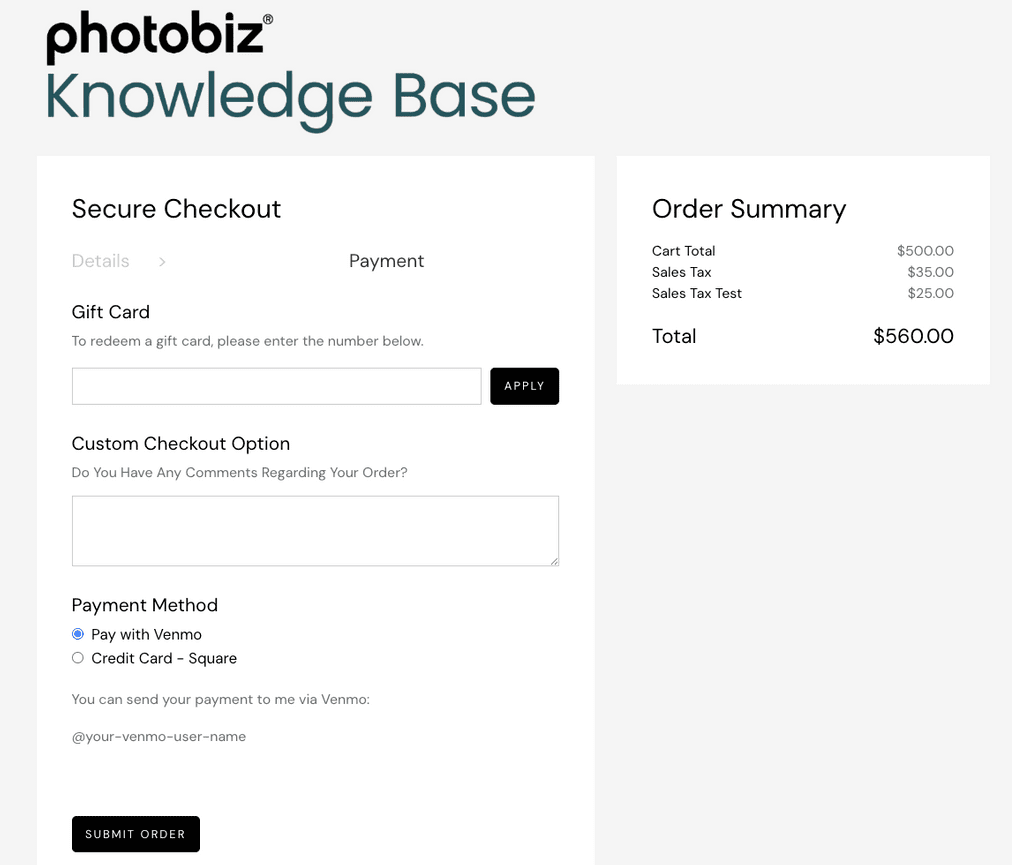 How Do I Set Up Venmo as a Payment Option - PhotoBiz Knowledge Base