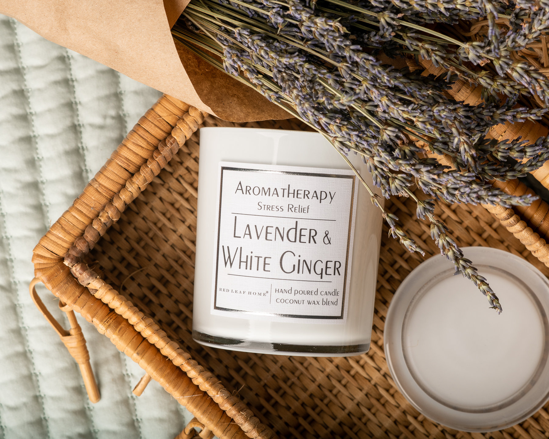 Product Photography for Red Leaf Home Candles