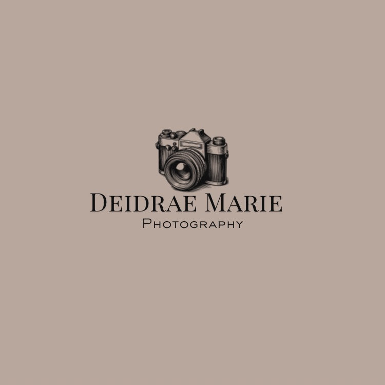 Deidre Marie Photography logo on a beige background