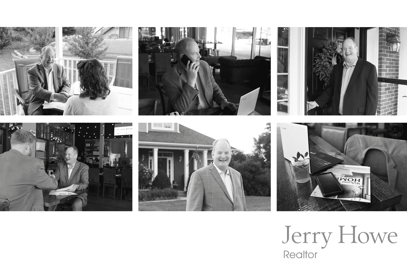 Realtor Jerry Howe doing business with clients in Iowa City.